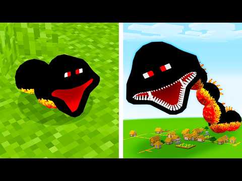 Sobrevivi 100 DIAS como MINHOCA FAMINTA no Minecraft